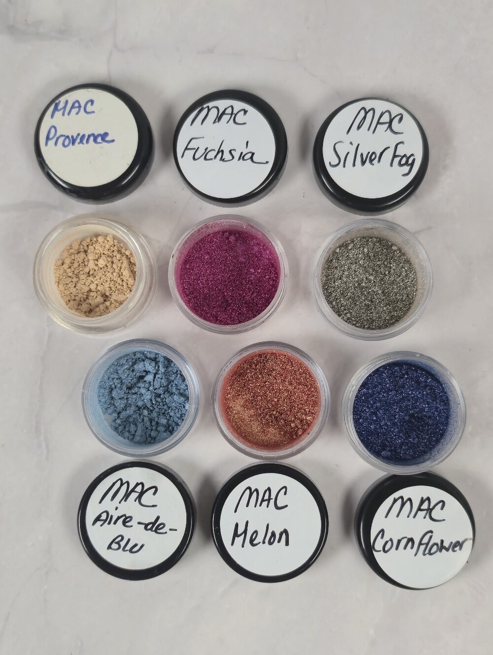 MAC Cosmetics Pigments Sample Lot of 6 - Bright & Playful Shades!